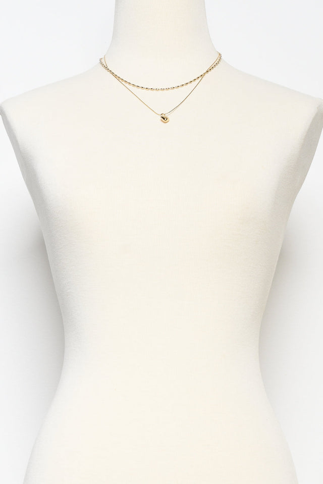 Mags Gold Heart Necklace