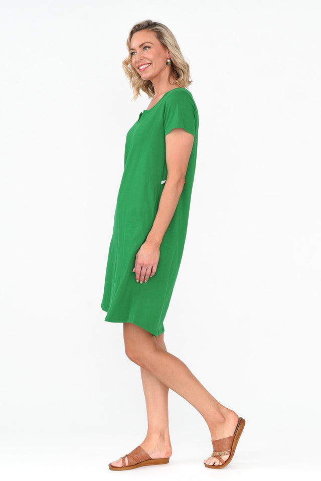 Mandy Green Cotton Tee Dress image 5