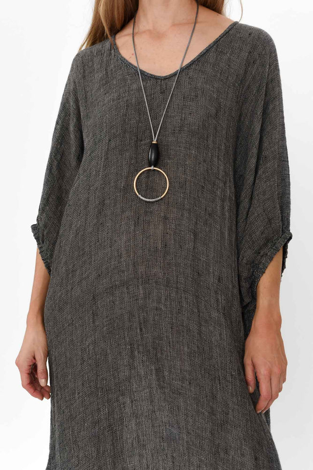 Marcel Charcoal Linen Dress