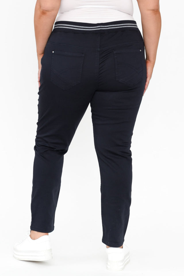 Margo Navy Jogger Pants image 9