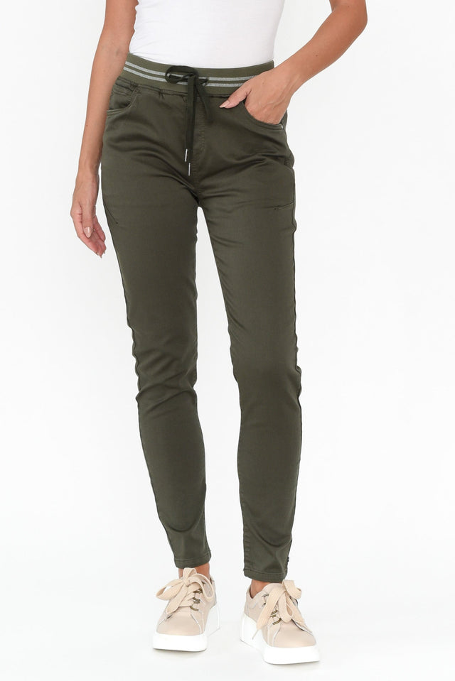 Margo Khaki Jogger Pants image 2