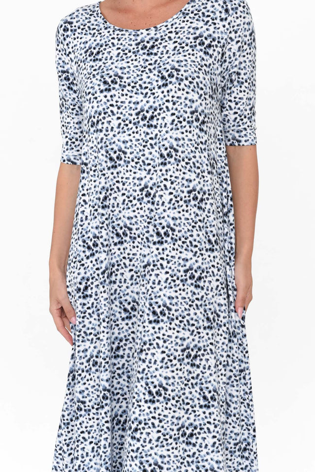 Marlene Snow Leopard Bamboo Dress