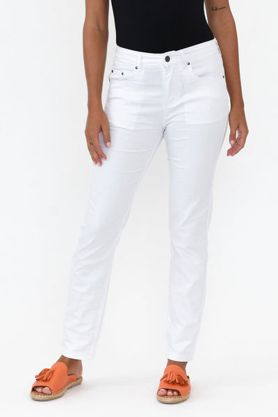 Marvel White Denim Slim Jean   alt text|model:Brontie;wearing:/US 6
