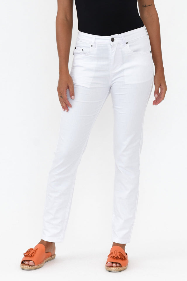 Marvel White Denim Slim Jean   alt text|model:Brontie;wearing:/US 6 image 1