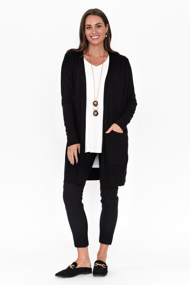 Mary Black Pocket Cardigan