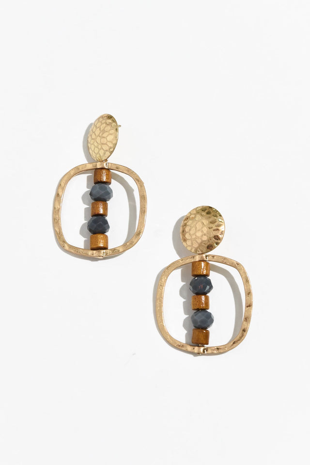 Mauna Gold Beaded Drop Earrings