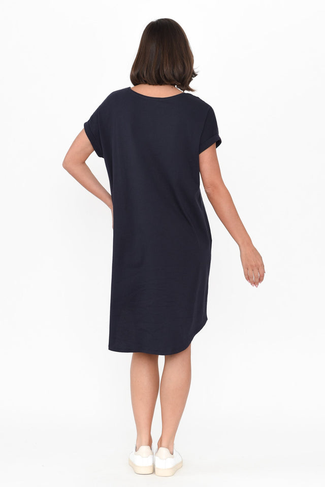Maxine Charcoal Cotton T-Shirt Dress image 5