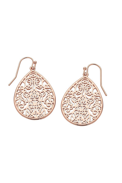 Meaghan Rose Gold Drop Earrings