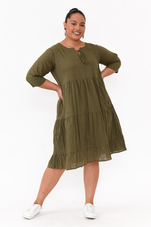 plus-size,curve-dresses,plus-size-sleeved-dresses,plus-size-below-knee-dresses,plus-size-cotton-dresses,facebook-new-for-you,plus-size-summer-dresses alt text|model:Maiana;wearing:/US 12