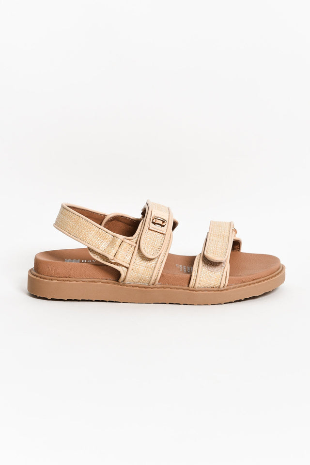 Milly Natural Raffia Leather Sandal image 3