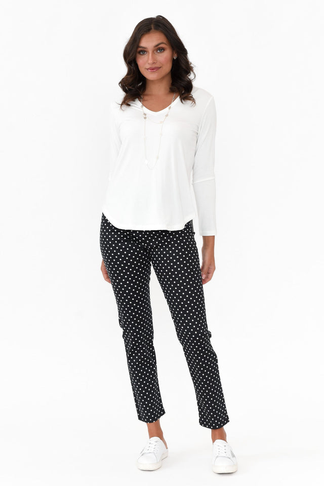 Milo Black Spot Stretch Pants image 7