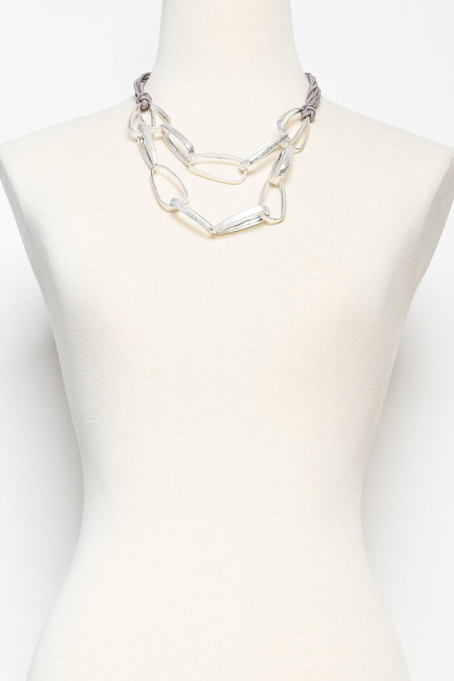 Minka Silver Link Necklace