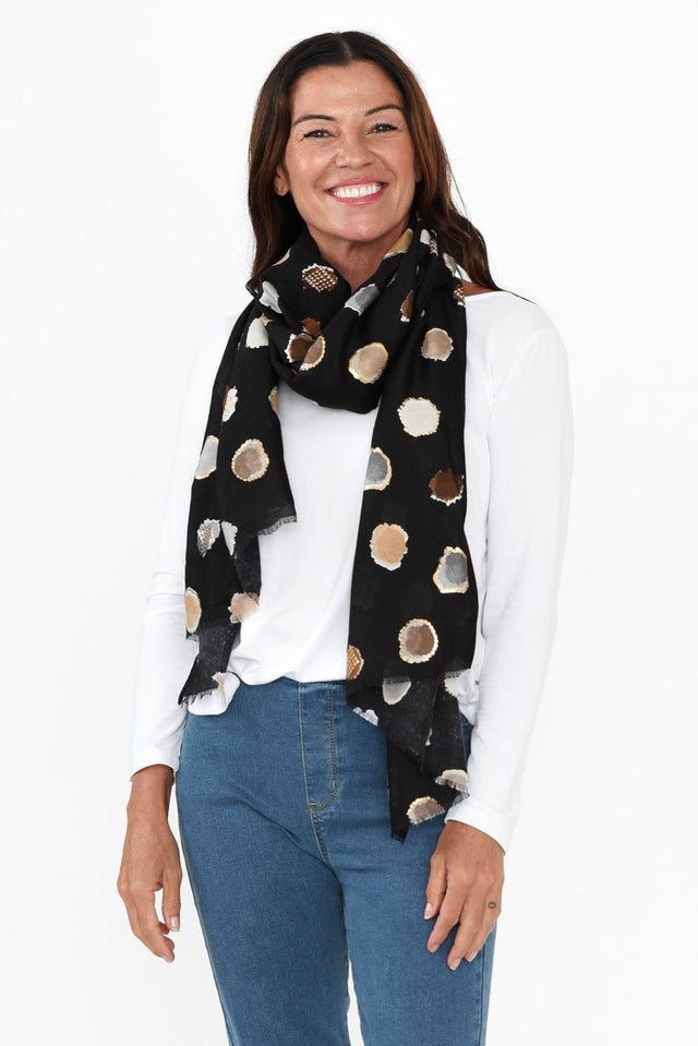 Mino Black Spot Scarf image 1