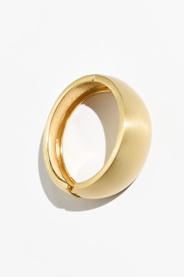 Morea Gold Hinge Bangle image 1