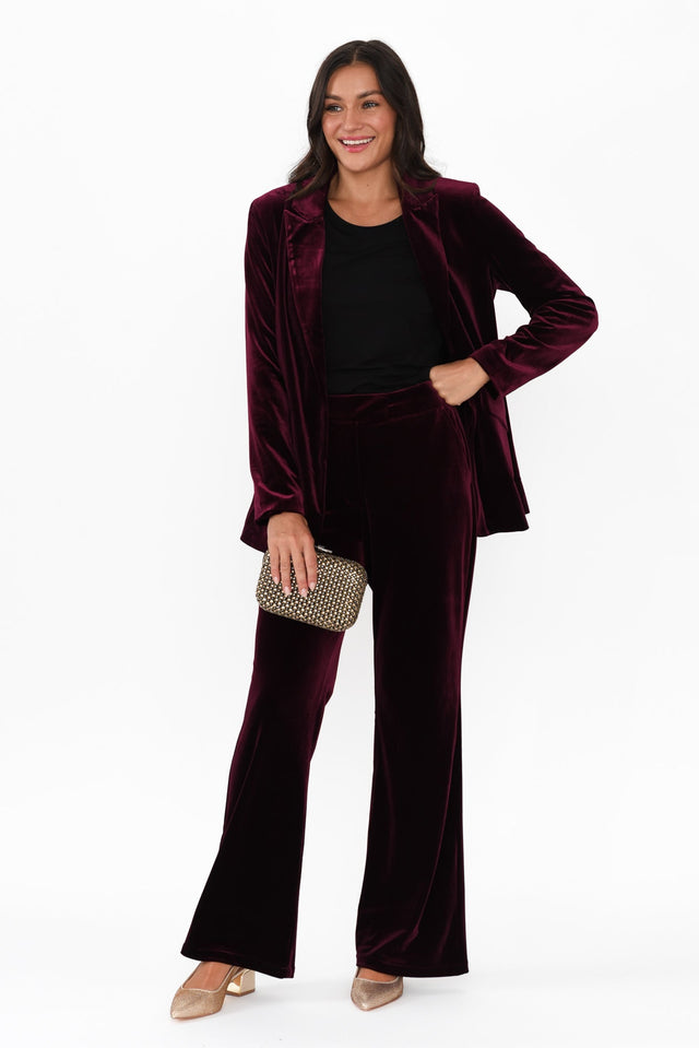 Mustang Sally Burgundy Velvet Jacket banner image