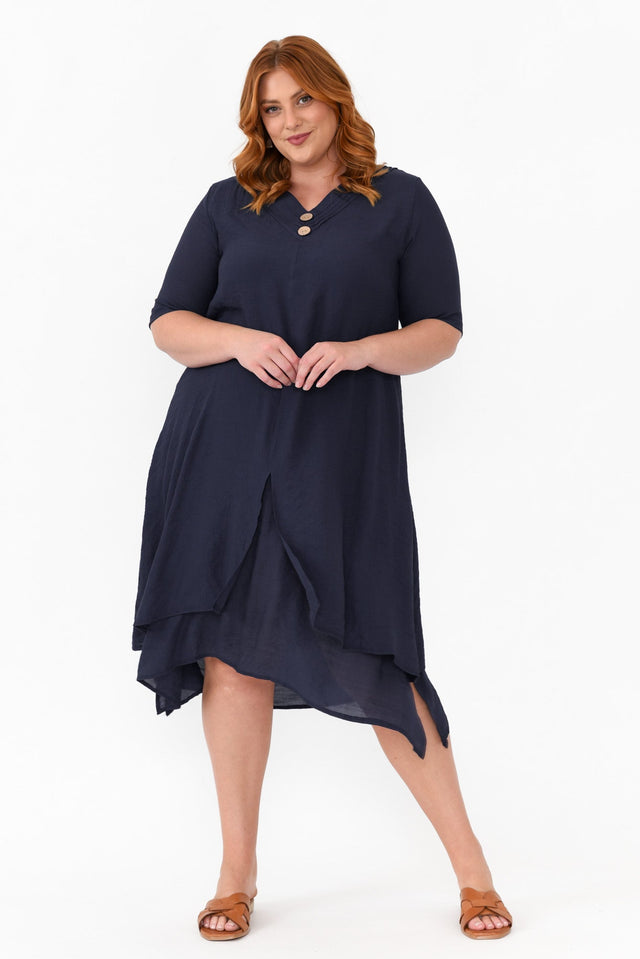 plus-size,curve-dresses,plus-size-sleeved-dresses,plus-size-below-knee-dresses,plus-size-cotton-dresses,facebook-new-for-you,plus-size-summer-dresses alt text|model:Brontie image 9