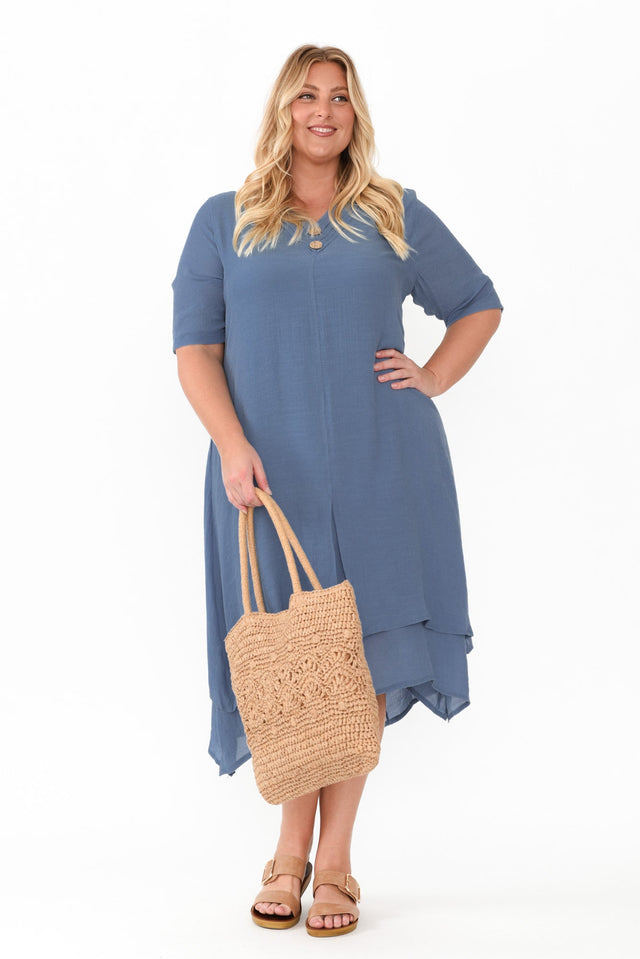 plus-size,curve-dresses,plus-size-sleeved-dresses,plus-size-below-knee-dresses,plus-size-midi-dresses,plus-size-cotton-dresses,plus-size-summer-dresses,alt text|model:Caitlin image 8