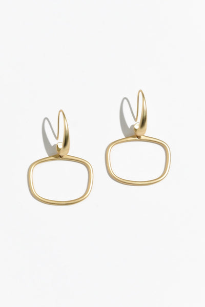 Nanga Gold Hoop Hook Earrings