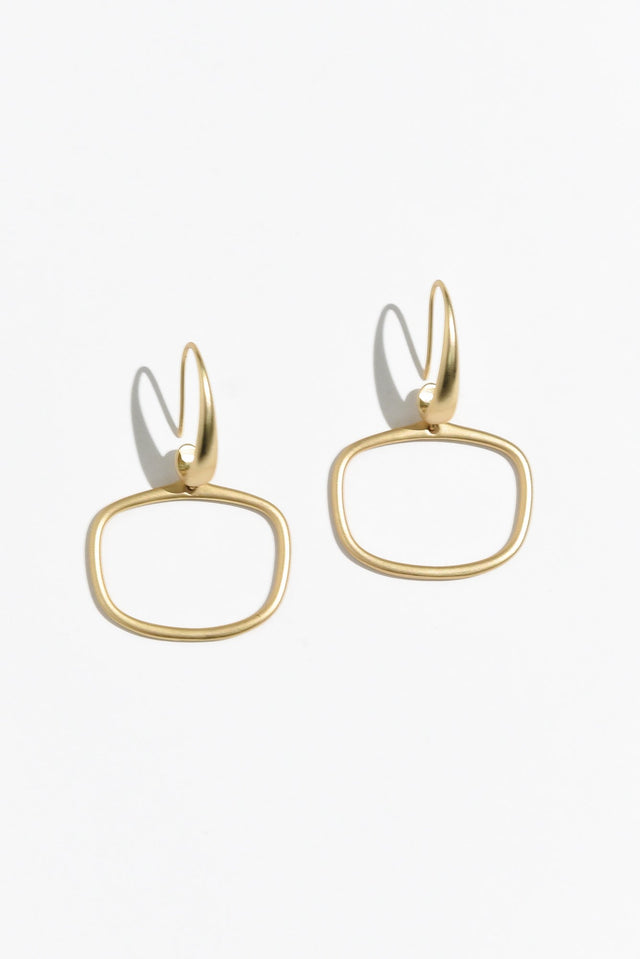 Nanga Gold Hoop Hook Earrings image 1