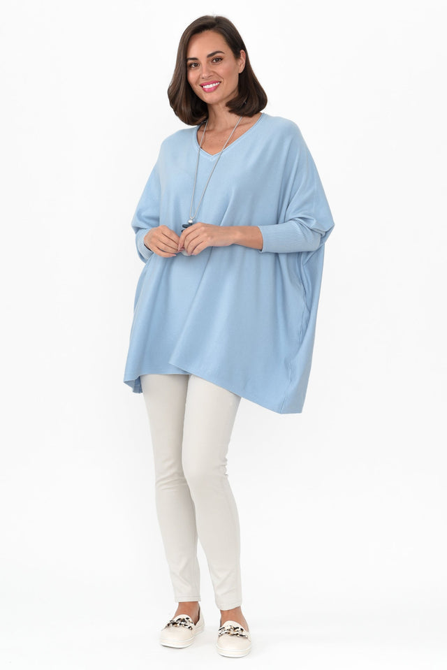 Nastia Blue Wool Blend Jumper image 8