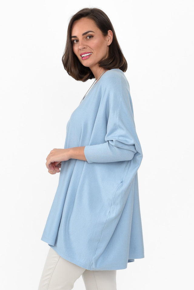 Nastia Blue Wool Blend Jumper image 5