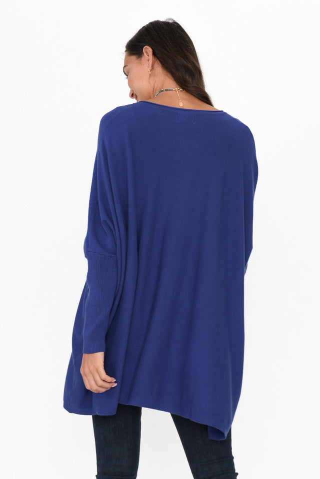 Nastia Cobalt Wool Blend Sweater image 6