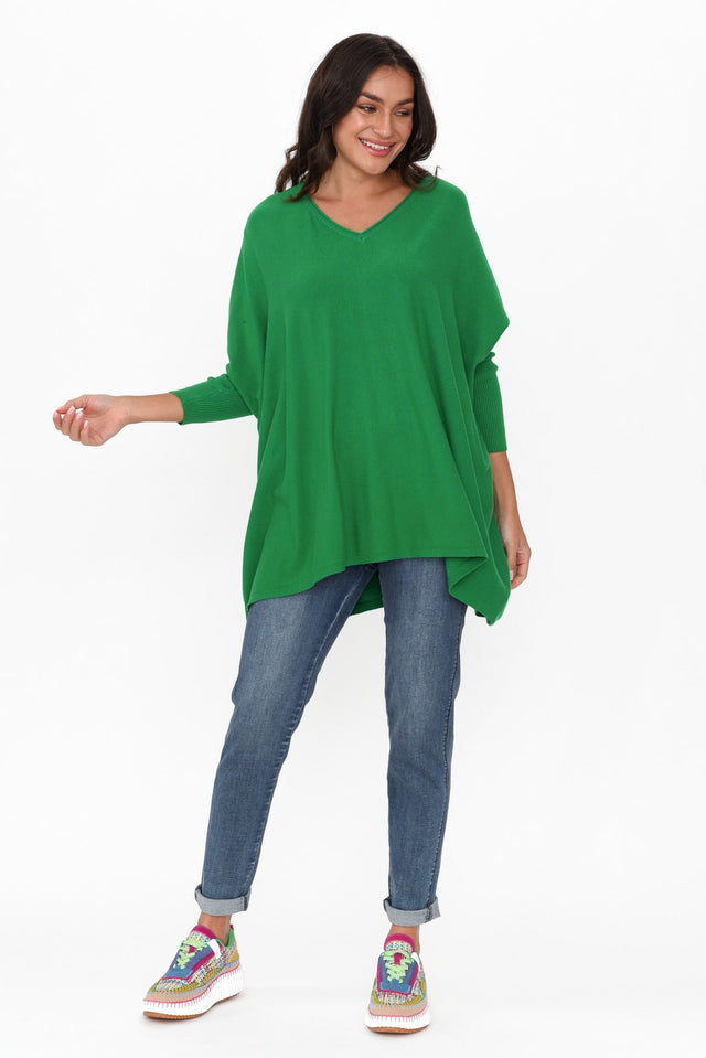 Nastia Green Wool Blend Sweater image 8