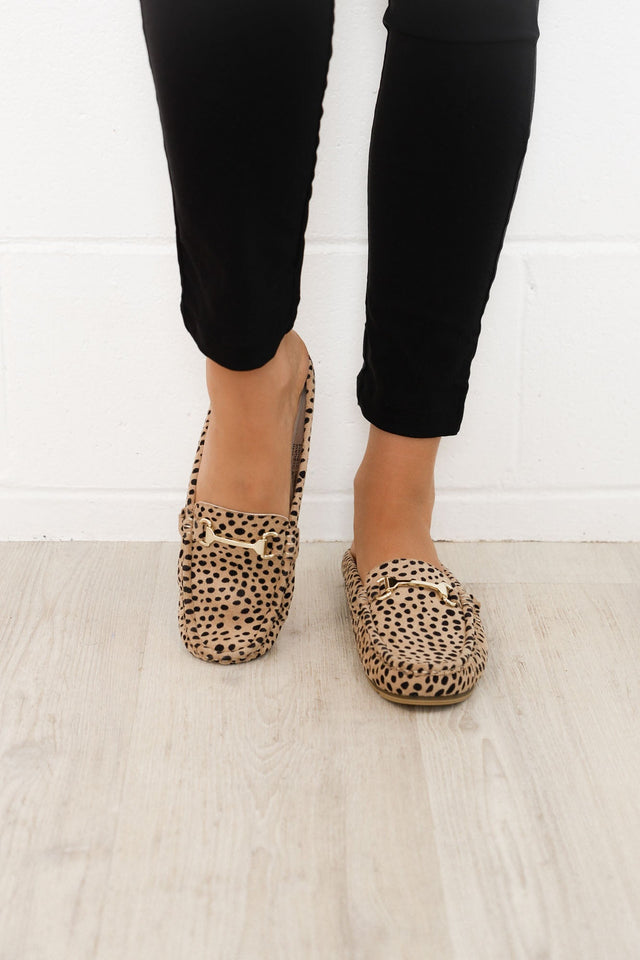 Nat Cheetah Comfort Mule