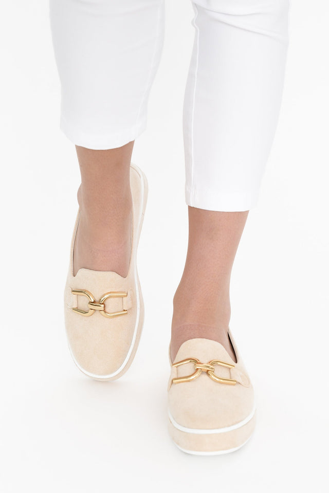 Natyia Beige Platform Loafer image 3