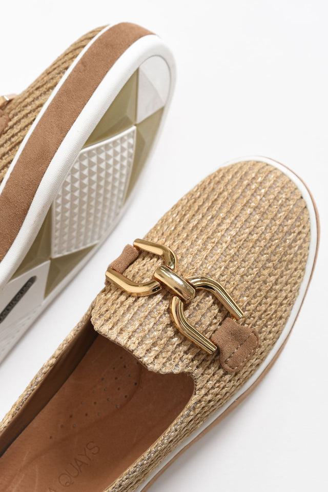 Natyia Natural Woven Platform Loafer