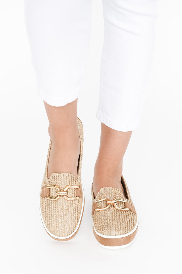 Natyia Natural Woven Platform Loafer