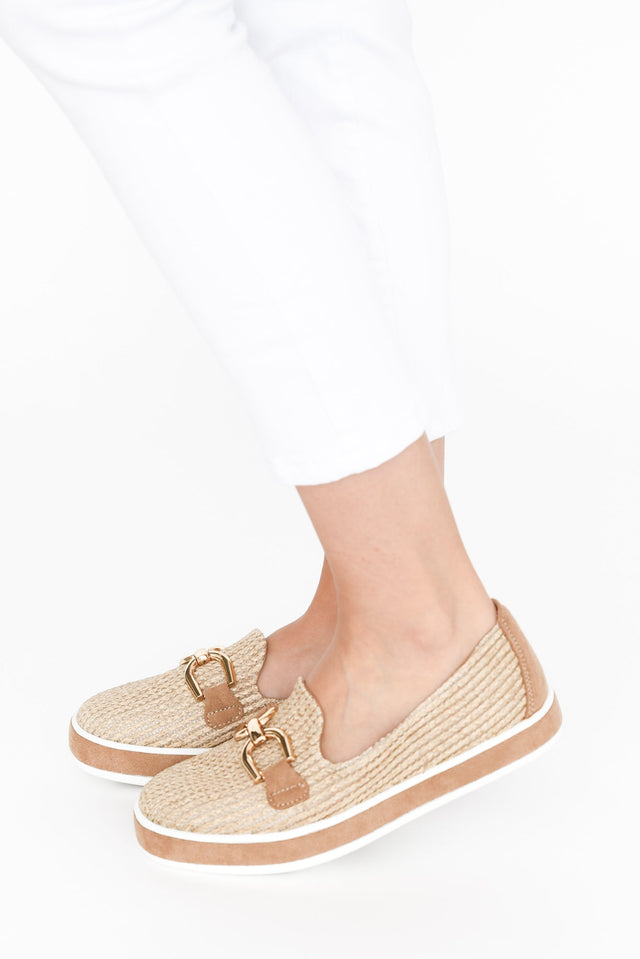 Natyia Natural Woven Platform Loafer image 2