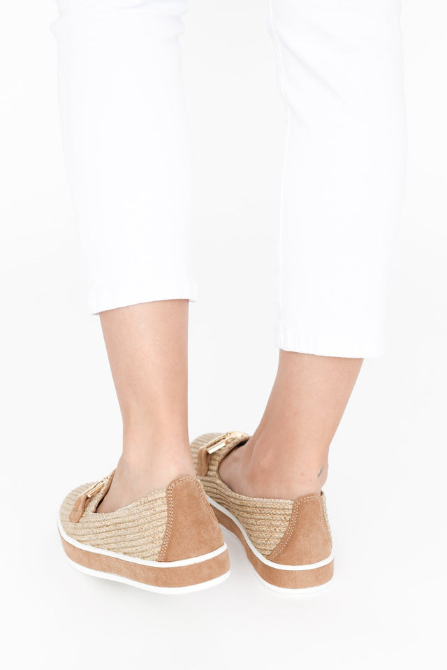 Natyia Natural Woven Platform Loafer