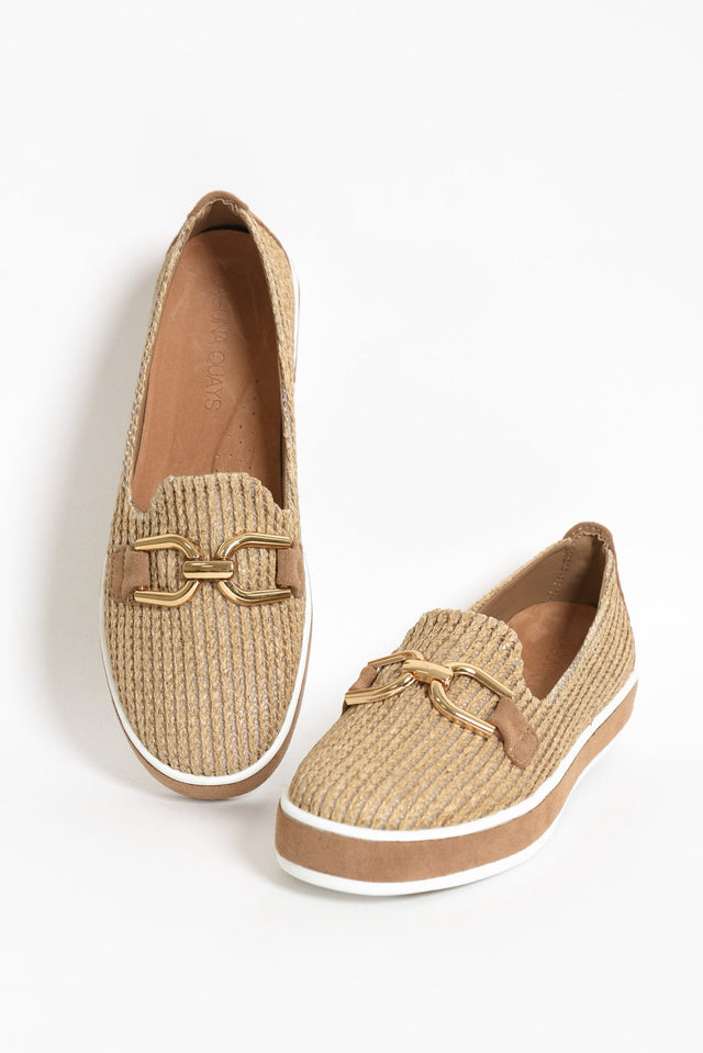 Natyia Natural Woven Platform Loafer