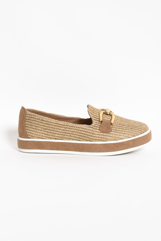 Natyia Natural Woven Platform Loafer