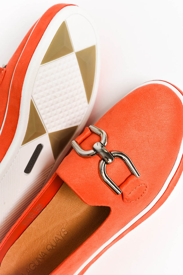 Natyia Orange Platform Loafer