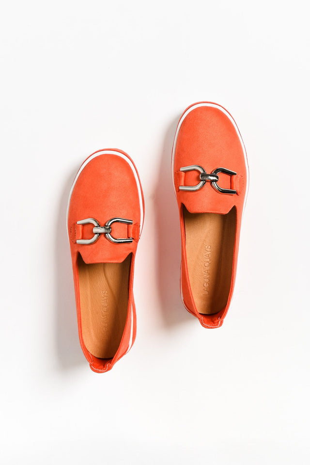 Natyia Orange Platform Loafer