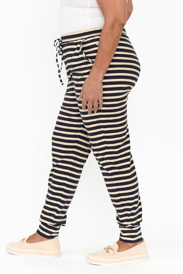 Nautical Stripe Cotton Everyday Tie Pants