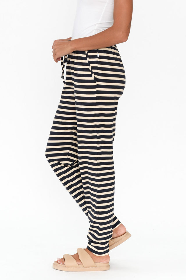 Nautical Stripe Cotton Everyday Tie Pants