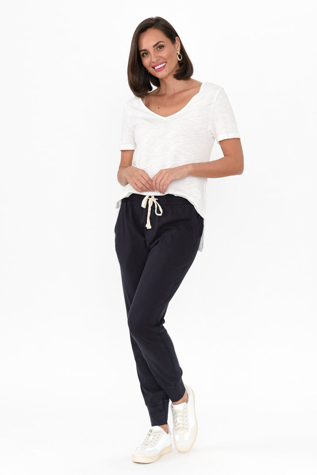 Navy Wash Out Lounge Pants image 2