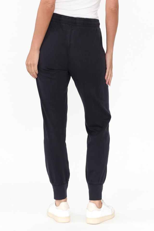 Navy Wash Out Lounge Pants image 5