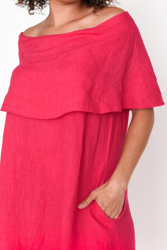 Neriah Berry Linen Pocket Dress image 5