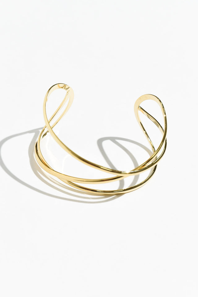 Nias Gold Twist Cuff image 1