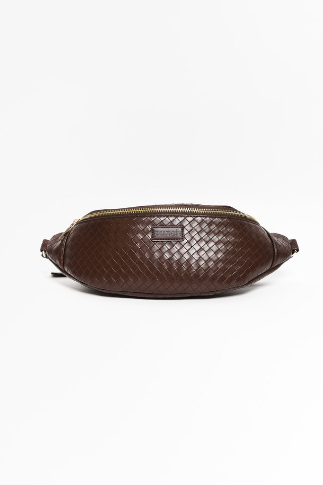 Nomad Brown Woven Sling Bag image 1