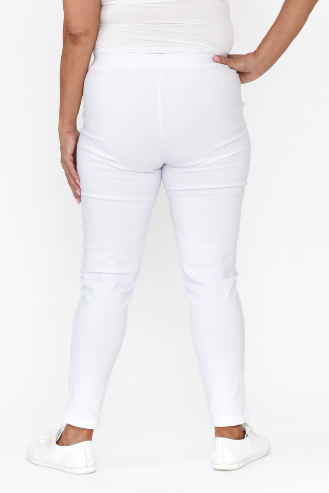 Olympia White Straight 7/8 Pants image 9