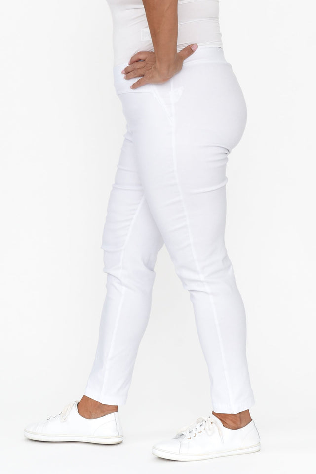 Olympia White Straight 7/8 Pants image 8