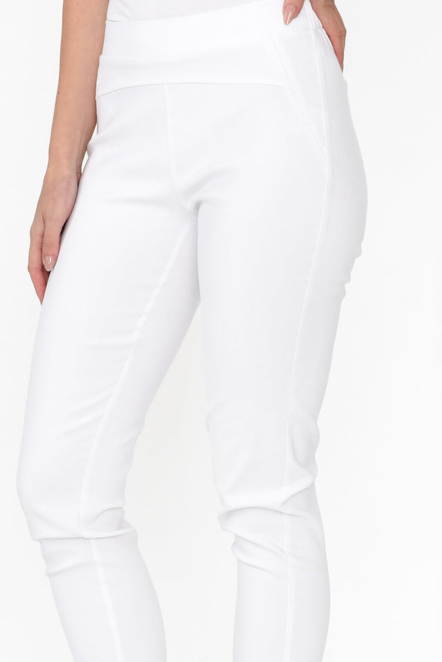 Olympia White Straight 7/8 Pants image 5