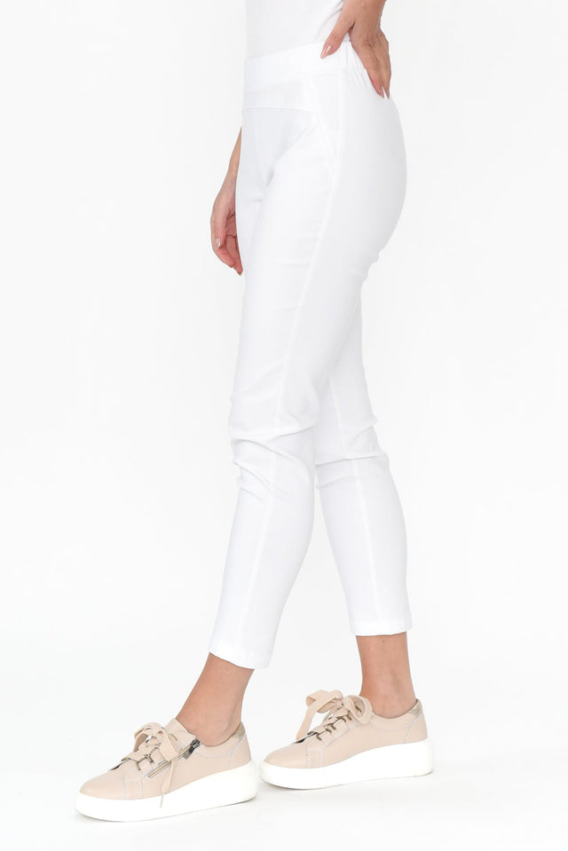 Olympia White Straight 7/8 Pants image 3