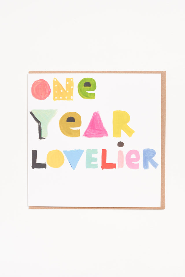 One Year Lovelier Card