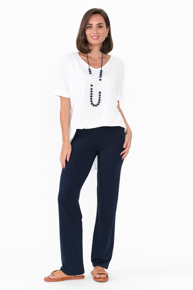 Pamela Dark Navy Bamboo Pants image 8